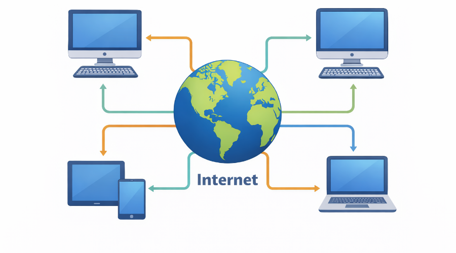 what is the internet network of networks diagram