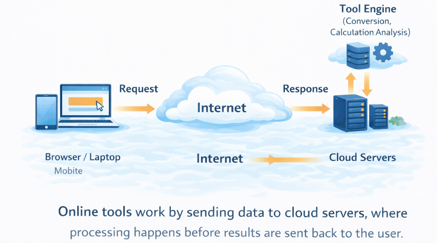 how online tools work over the internet