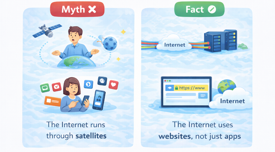 common misconceptions about internet